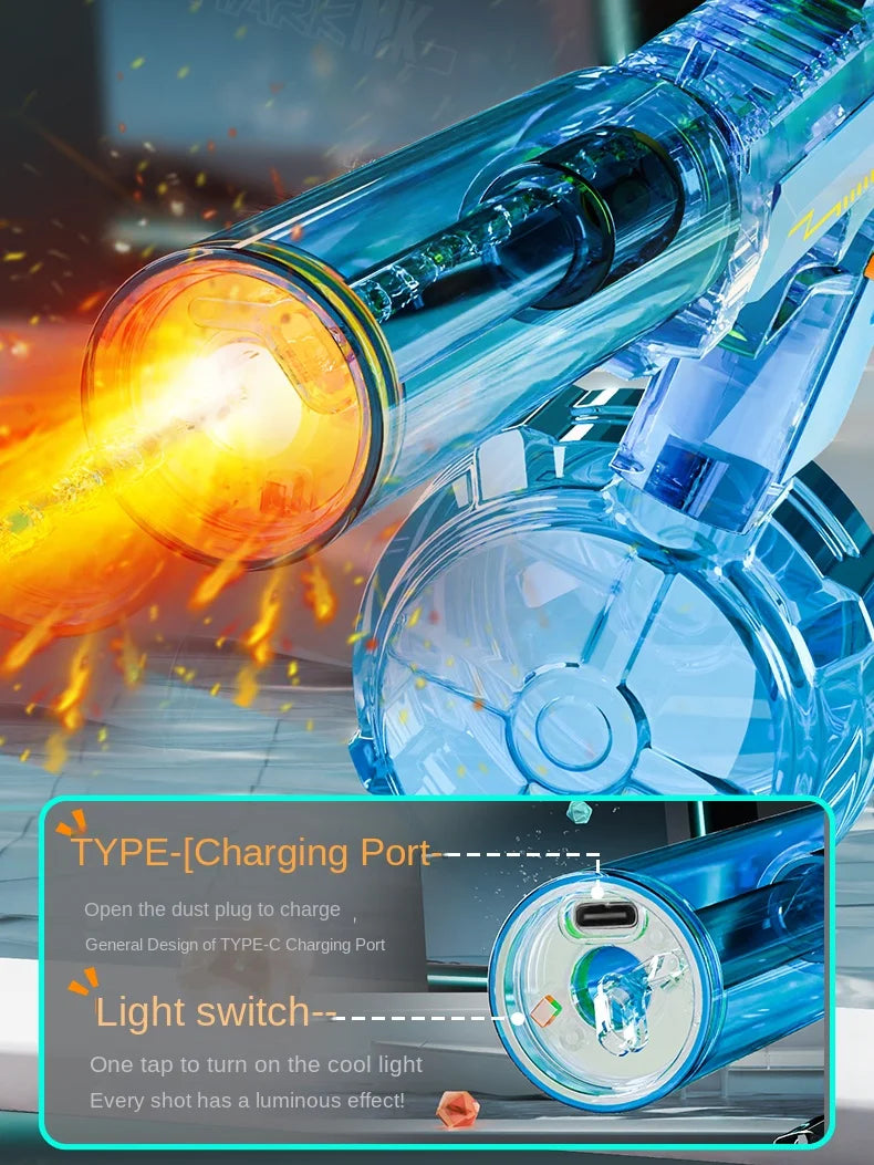 Children Adult Power Summer Electric water gun Toy Powerful Automatic High Pressure Burst Play Outdoor Swimming Pool Children