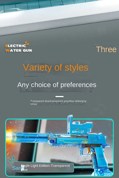 Children Adult Power Summer Electric water gun Toy Powerful Automatic High Pressure Burst Play Outdoor Swimming Pool Children