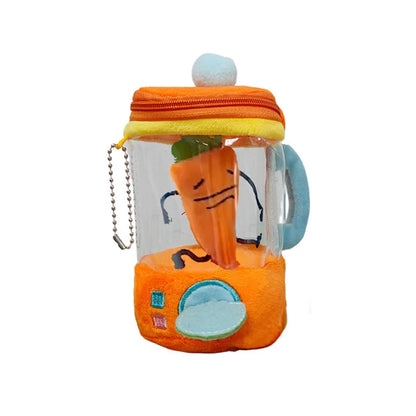 Rotating Carrot Plush Toy Cartoon Drawstring Rotating Dancing Carrot Flower Interactive Novelty Cute Vegetables Toy for Boy Girl
