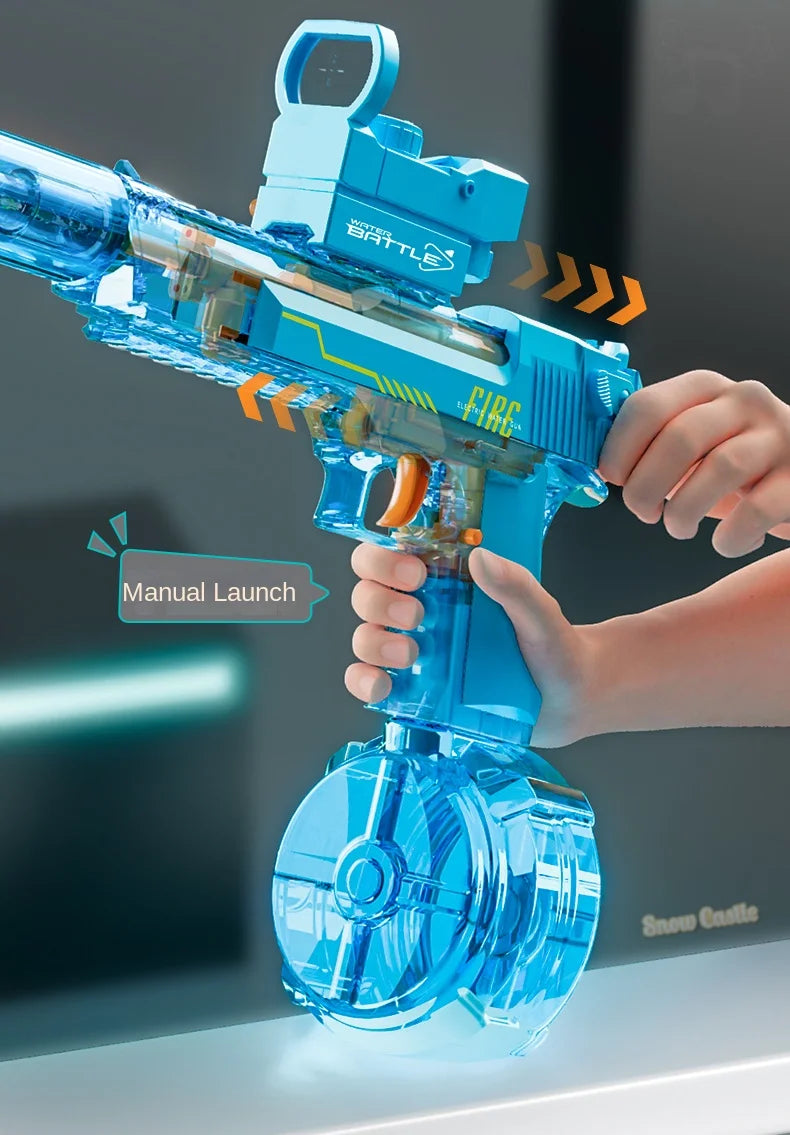 Children Adult Power Summer Electric water gun Toy Powerful Automatic High Pressure Burst Play Outdoor Swimming Pool Children