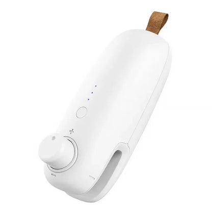 USB Charging Sealing Machine Hand Pressure Portable Mini Heating Plastic Packaging Machine Handheld Vacuum Food Sealing Device
