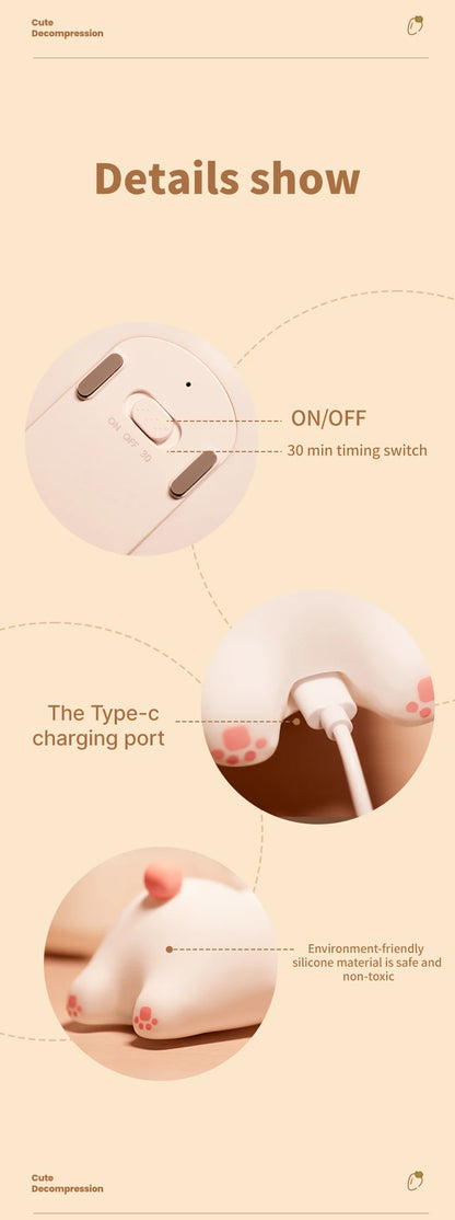 Cute Rabbit Rechargeable Silicone  Night Lamp