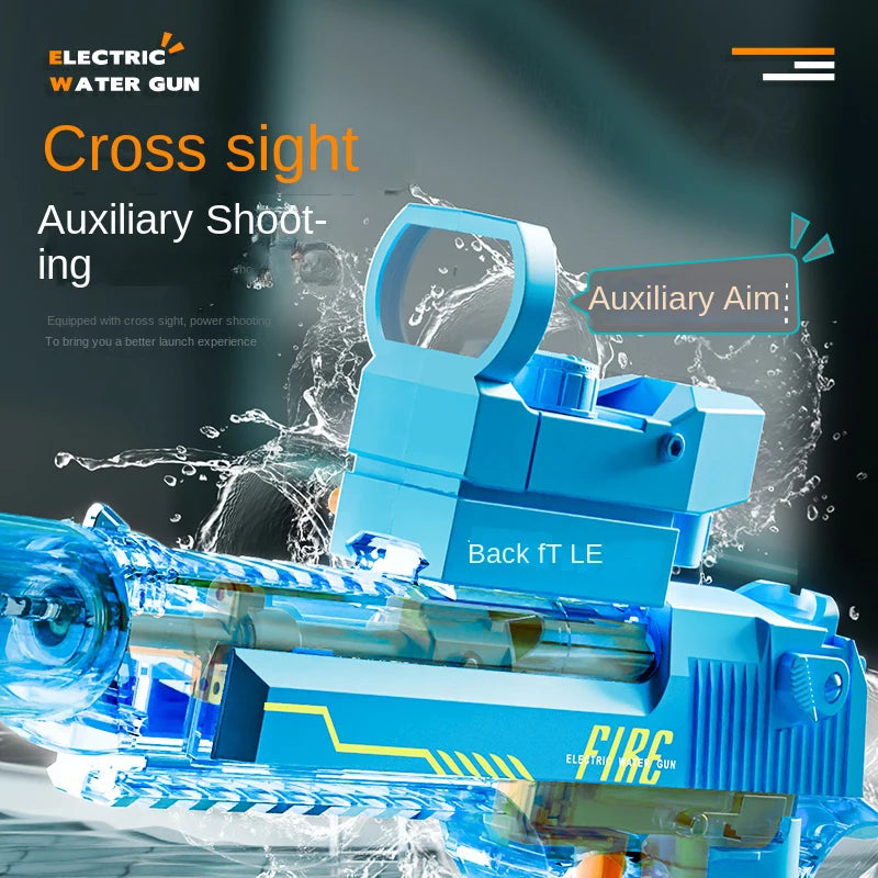 Children Adult Power Summer Electric water gun Toy Powerful Automatic High Pressure Burst Play Outdoor Swimming Pool Children