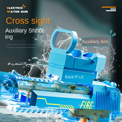 Children Adult Power Summer Electric water gun Toy Powerful Automatic High Pressure Burst Play Outdoor Swimming Pool Children