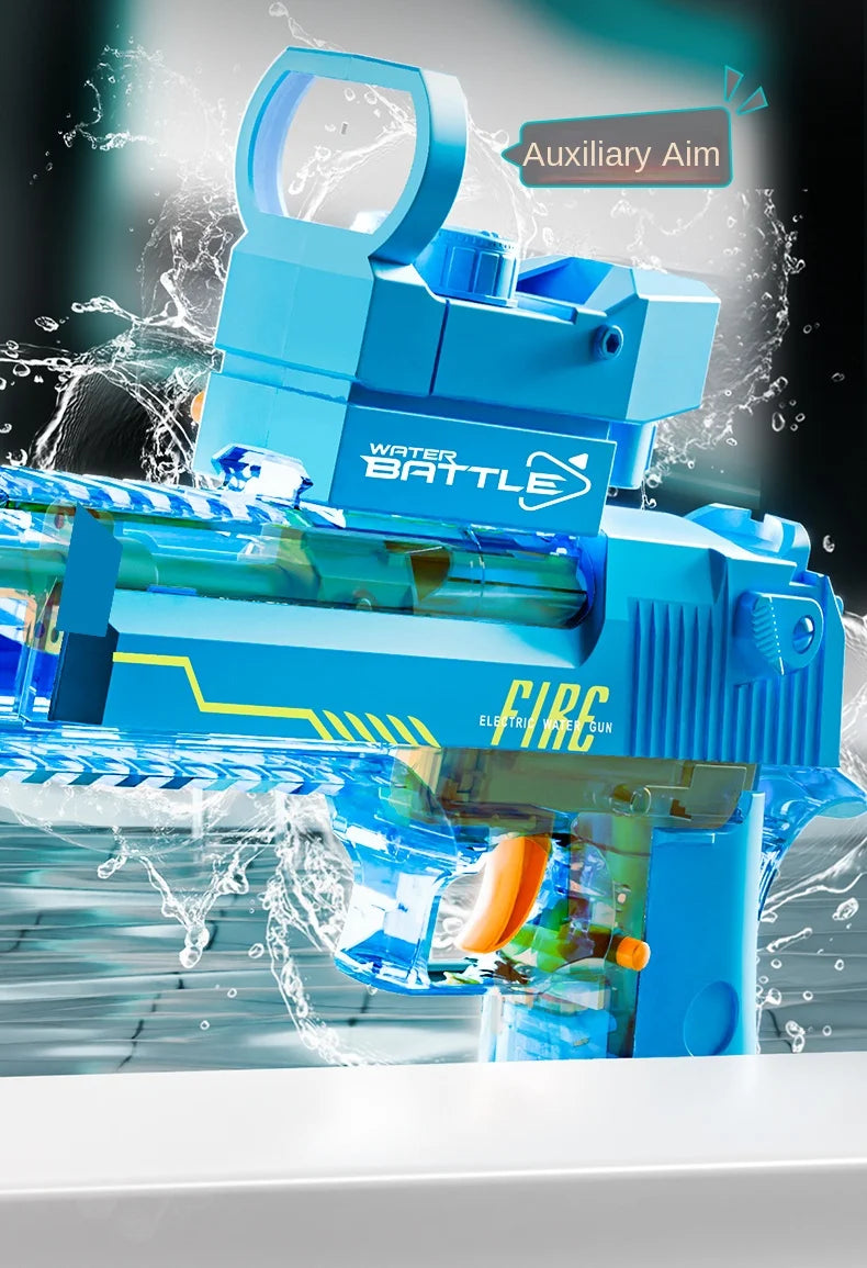 Children Adult Power Summer Electric water gun Toy Powerful Automatic High Pressure Burst Play Outdoor Swimming Pool Children