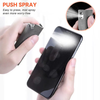 Screen Cleaner Spray and Wipe - 2 in 1 Touchscreen Mist Cleaner for Computer, Laptop, Car, MacBook & iPad Screens, iPhone