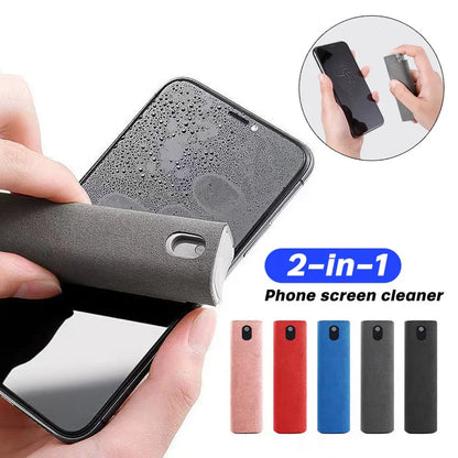 Screen Cleaner Spray and Wipe - 2 in 1 Touchscreen Mist Cleaner for Computer, Laptop, Car, MacBook & iPad Screens, iPhone