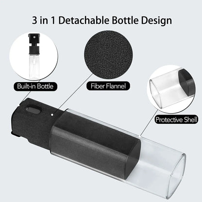 Screen Cleaner Spray and Wipe - 2 in 1 Touchscreen Mist Cleaner for Computer, Laptop, Car, MacBook & iPad Screens, iPhone